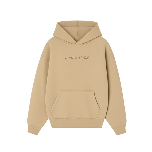 "Not a bad day for a coffee" Hoodie - Sand
